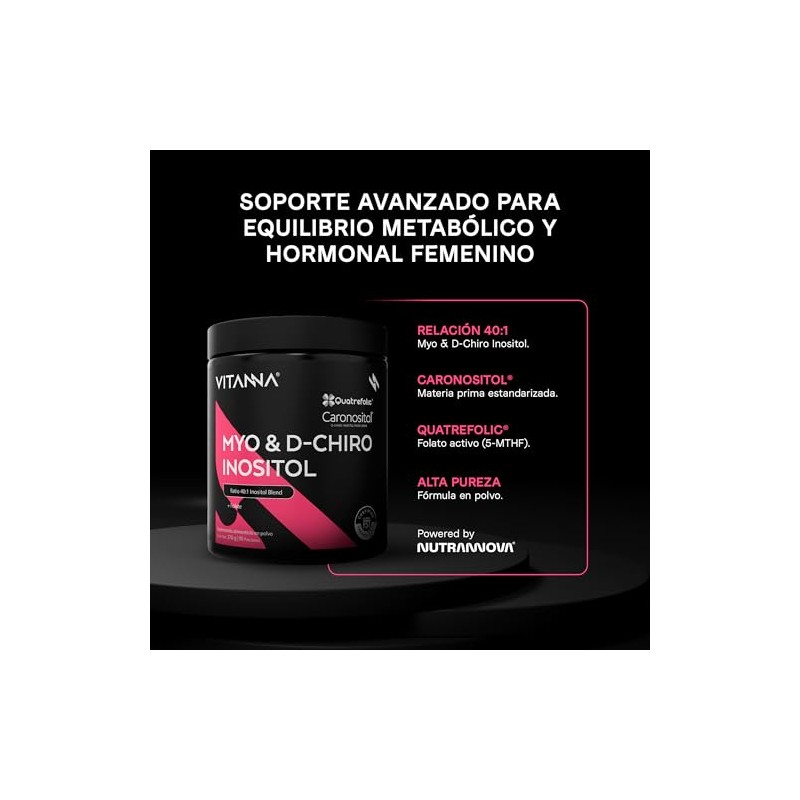 Inositol Polvo Myo Chiro Folato Mthf Caronositol Quatrefolic Apoyo Bienestar