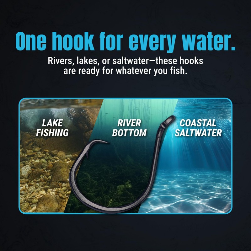 Reaction Tackle Heavyweight Catfish Circle Hooks - #4/0