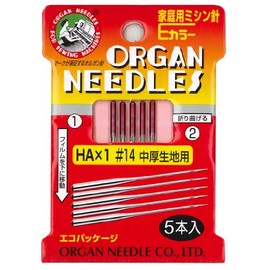 Organ Needle ORGAN NEEDLES for Home Sewing Machine Needle E Color Ha 1 X # 14 Medium of Health and Human Fabric for