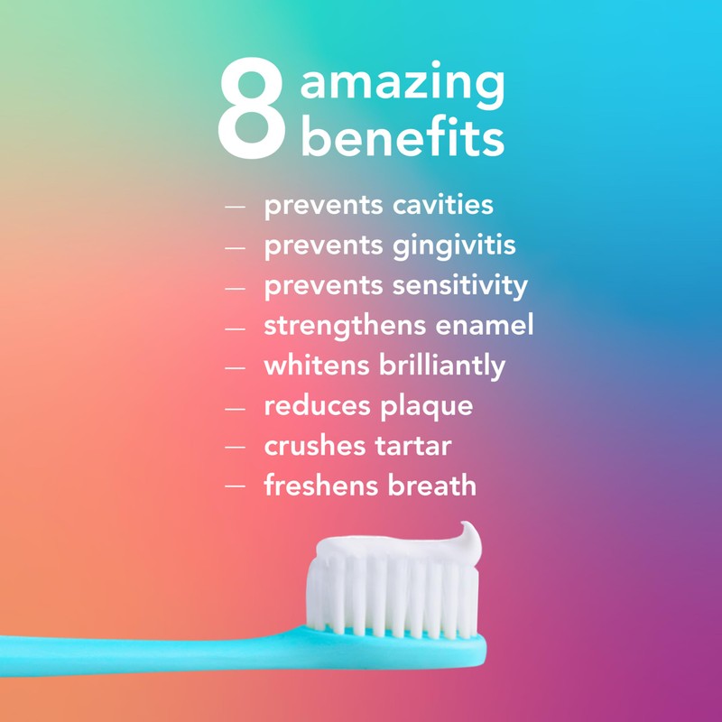 hello 8 in 1 Mighty Multi-Tasker Fluoride Toothpaste Pack, SLS
