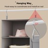 Vailando 6-Tier Hanging Shelves for Closet, Two 3-Shelf Hanging Closet