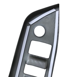 ruihe 4pc Carbon Fiber Color Automobile Door Window Control Panel Cover Molding Door Lock Switch Trim Fit for Toyota C-HR CHR 2018 2019 2020 2021 2022 North American Version (Low Version)