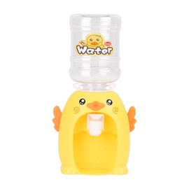 ウォーターディスペンサーシミュレーション楽しい小さなアヒルの子供用ミニウォーターディスペンサーおもちゃ飲料マシン子供用プレイハウスおもちゃ (イエロー)