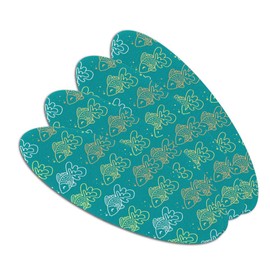 Goldfish Pattern Double-Sided Oval Nail File Emery Board Set 4 Pack