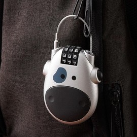 Fun Character Wire Cable Lock for Bags & Small Items Black Lock