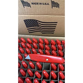 Galaxy Supply Inc. Red Utility Knife with One Blade - Made in The U.S.A (1)