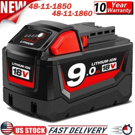 Powerextra for 18V Milwaukee 48-11-1890 9.0Ah Battery Li-ion M18 XC18 48-11-1860 or Charger - only charger
