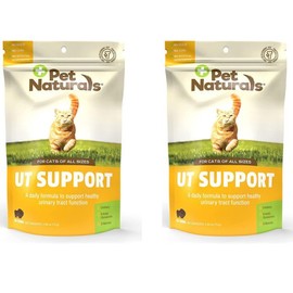 Pet Naturals Feline Urinary Health Urinary Support 60 Chewables x 2 / 펫내추럴스 고양이 요로건강 유리너리 서포트 60츄어블 x 2개