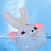 Mouth Electric Toothbrush U Shaped Toothbrush USB Charging Cartoon Silicone