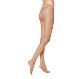 KUNERT Women's Fresh up 10 Toeless 10 DEN Tights, Beige (candy 0250), 8/9 (Manufacturer size: 42/44) (Manu