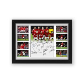 Manchester United Football Club Signed Poster Print- Limited Edition Autograph Fan Gift – 2024 Collectible Memorabilia Merchandise (Unframed A4 (30x21cm))