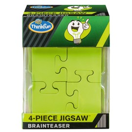ThinkFun Pocket Brainteasers 4-Piece Jigsaw STEM Toy and Logic Game for Boys and Girls Age 8 and Up - A Tiny brainteaser That’s Lots of Fun!