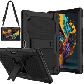 Doemoil Case for Sky PAD 10 10.1" Tablet Case,Heavy-Duty Drop-Proof Shockproof Hybrid Kids Protective Case for Sky PAD 10 Tablet 10.1 inch Tablet (Black/Black)