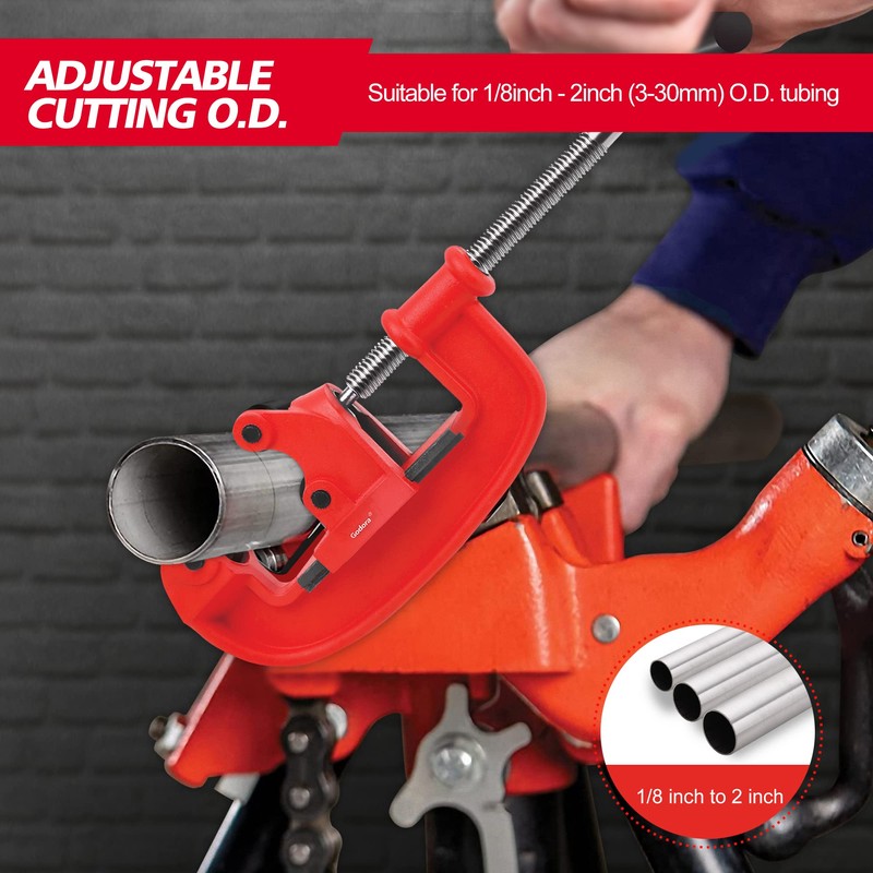 Godora Heavy Duty 1/8-2" Pipe Cutter Tool with an Extra