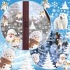 9 Sheets Xmas Window Stickers Decoration,Double Sides Santa Claus Reindeer