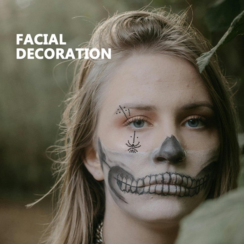 Mikinona Glitter Tattoo Set Spider-backed Glue Drill Face Gems Rave