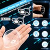 Geiserailie 2 Pack Eye Shield 9-Hole Eye Shield with Adjustable