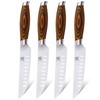 MSY BIGSUNNY Steak Knife Set, 4-Piece, German Steel 5-Inch Blade,