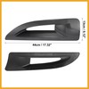 Partuto Pair Hood Side Air Vent Cover Bezels Trim Carbon