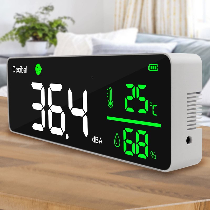 Smart Decibel Meter Large Colored LED Screen Display Sound Level