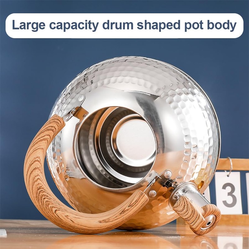 3L Tea Kettle Whistling Tea Kettle Stainless Steel Teapot with