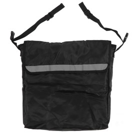 Wheelchair Backpack Bag, Wheelchair Pouch,Wheelchair Accessories for Adults,Electric Wheel Chair Accessories Pouch for Back of Chair Black
