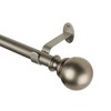 Elrene Home Fashions Cordelia Adjustable Single Curtain Rod with Globe