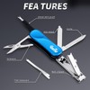 OUTU Keychain Nail Clippers Multitool, 7 in 1 EDC Utility