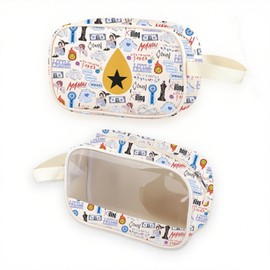 Singer Album Inspired Clear Makeup Bag Song Lyrics Music Fans Gift Guitar Pick Grocery Bag (Killing MB UK2)