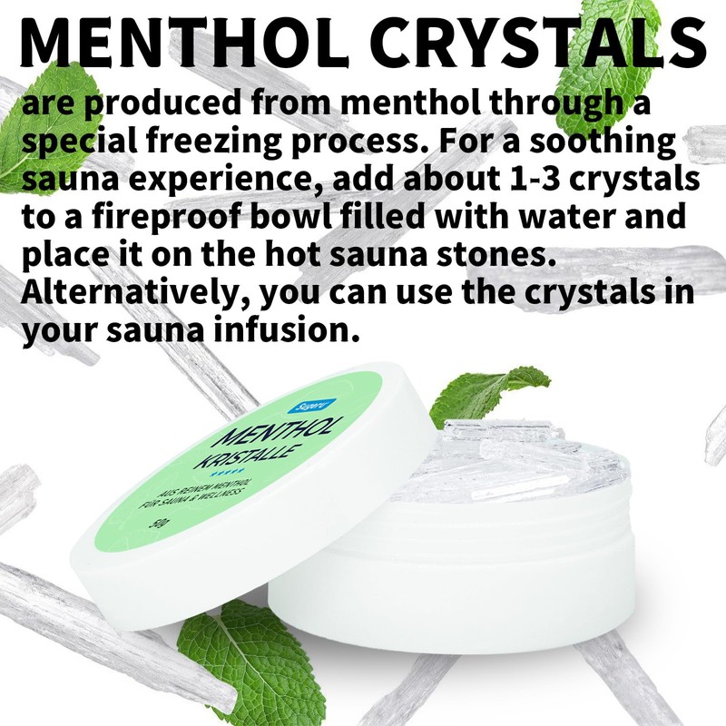 Sugeru Menthol Crystals - Made from Pure Mint - In