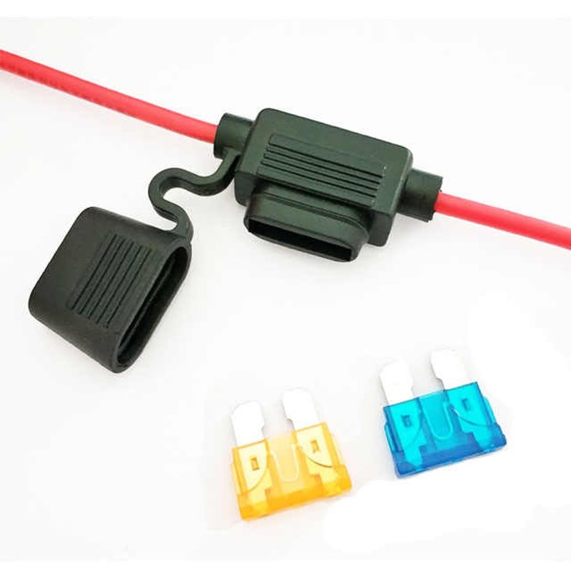 6pcs Inline Fuse Holder 12V, 12 AWG Waterproof Fuse Holder