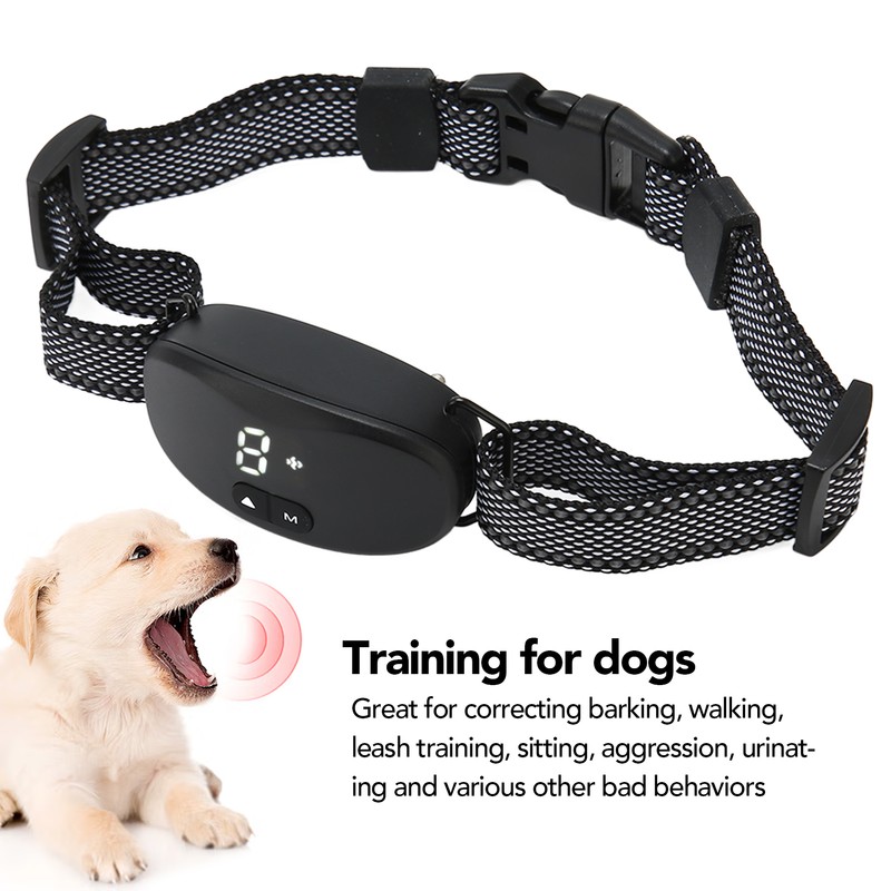 Dog Bark Collar Prevent Barking Rechargeable Automatic 3 Safe Modes