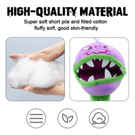 Maikerry 6 piezas de plantas y zombies de felpa contra juguetes, juguetes de peluche de PVZ, muñeca de figura suave, gran regalo de cumpleaños para niños y niñas
