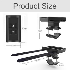 xiruiubao Flashlight Holder Bicycle Torch Holder - Light Clamp Universal Bike Mount Torch Clamp Clip Adjustable Flexible Elastic for Bicycles with 1 Piece