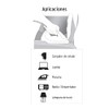 Volteck ED-4B, Extensión eléctrica doméstica, 4 m, blanca