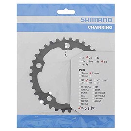SHIMANO FC 2350 34T Chainring Black 2015 - Black, 34T