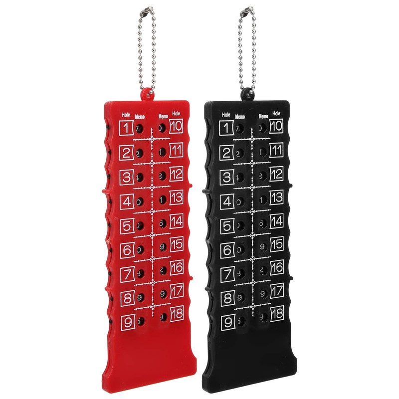 Golf Score Counter,2pcs 18 Hole Golf Score Counter Scoreboard Training