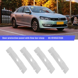 Be In Your Mind Pack of 50 Car Roof Gutter Moulding Clips Fixing Brackets Door Trim Strips Fasteners 191853733A White Plastic