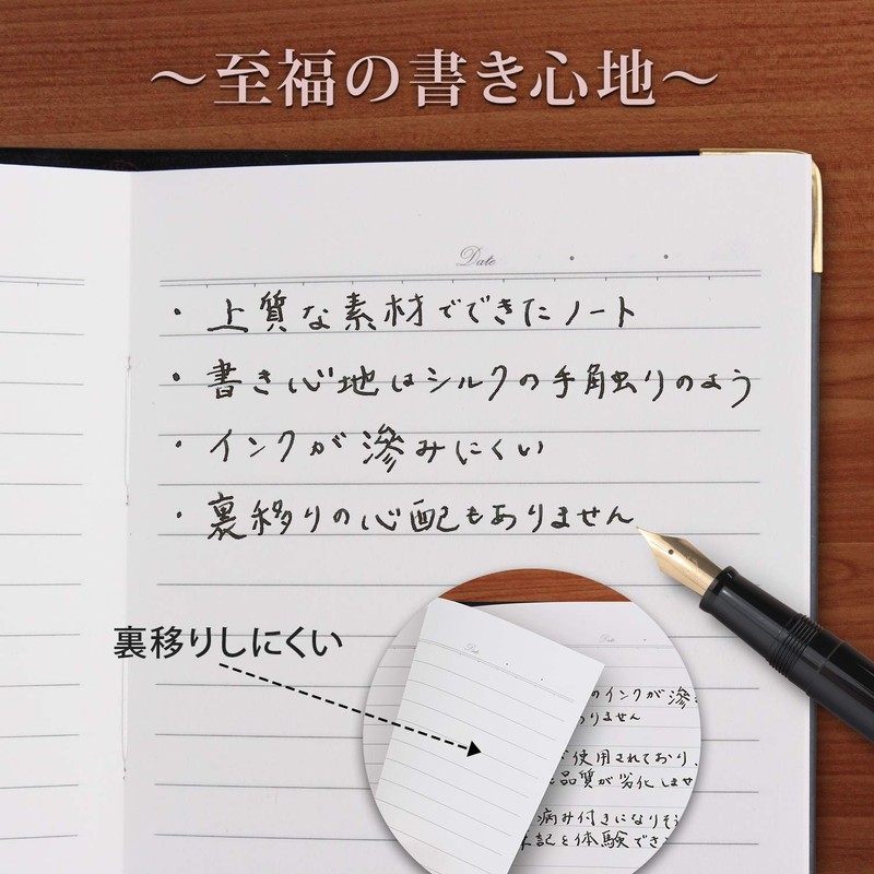 Apica NY54K Personal Cover Notebook, 0.2 inch (6 mm) Horizontal