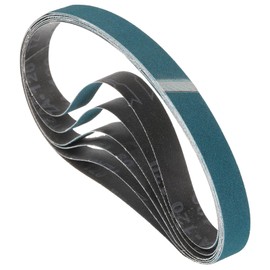 Kozelo 6 Pack Sanding Belt 2 x 48 Inch 120 Grit Zirconia Abrasive Belt Sander Paper for Belt Sander Metal Grinding Wood Working Weld Rust Removal