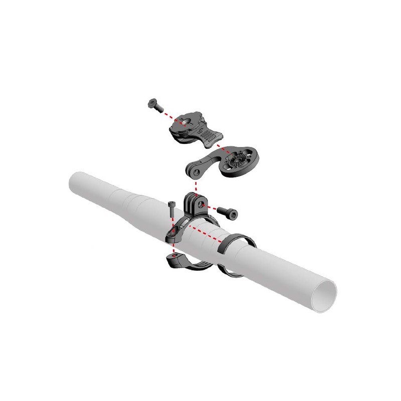 Wreckmount Plus Moto Mount 7 Clamp Offset Type (R+Moto7SV) (Silver)