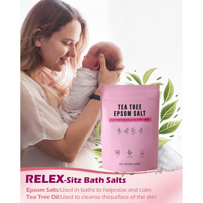 Postpartum Essentials Kit - Peri Bottle,Perineal Ice Packs,Perineal Healing Foam,Disposable