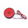 2Pcs Red Lens LED Rear Bumper Reflector Tail Stop Light