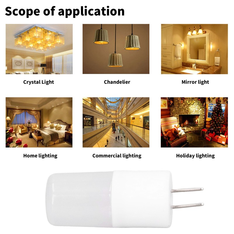 10PCS G4 Light Bulb Warm White LED Light Ceiling Lamp