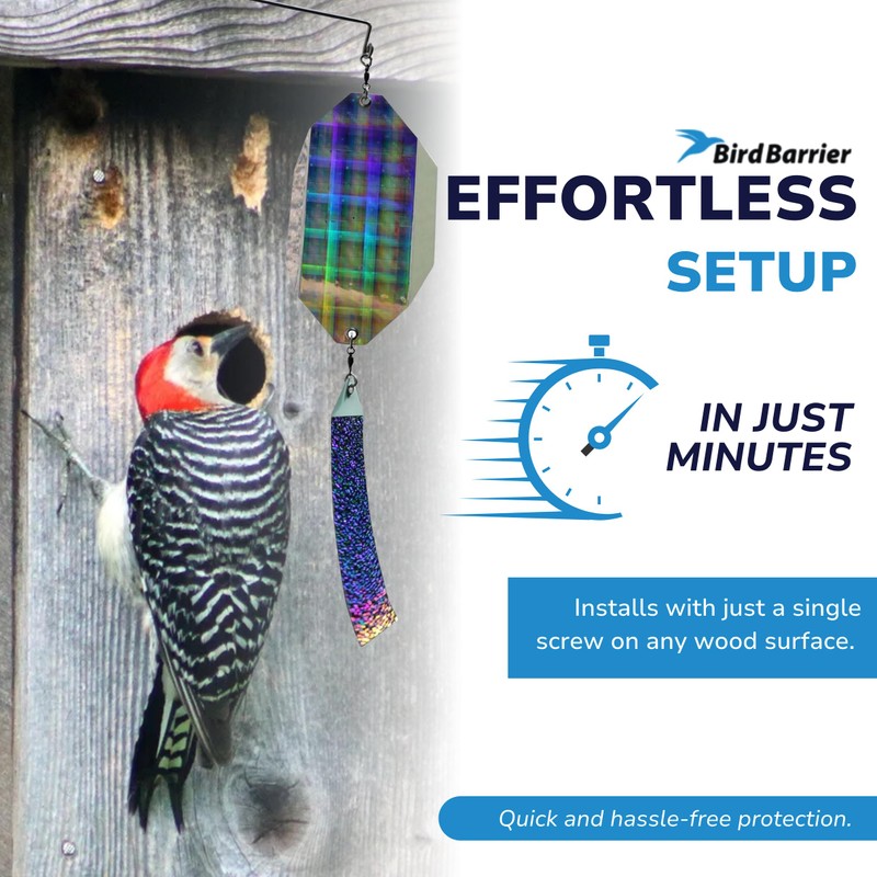 Bird Barrier The Intimidator - Professional Grade Bird Deterrent w/Wind-Twisting