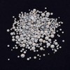 50pcs White Opal Nail Crystals 2 Size Flame Shape Rhinestones