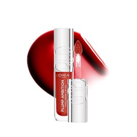 L’Oréal Paris L’Oreal Paris Plump Ambition Tinted Lip Oil, Plumping Lip Gloss, Gentle Tingling, Non Sticky, Hydrating and Moisturizing, Infused with Hyaluronic Acid, WINE O'CLOCK, 5 ml