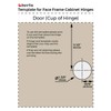 Berta 6 Pack, 5/8 inch Overlay, 90 Degree Restricted Opening
