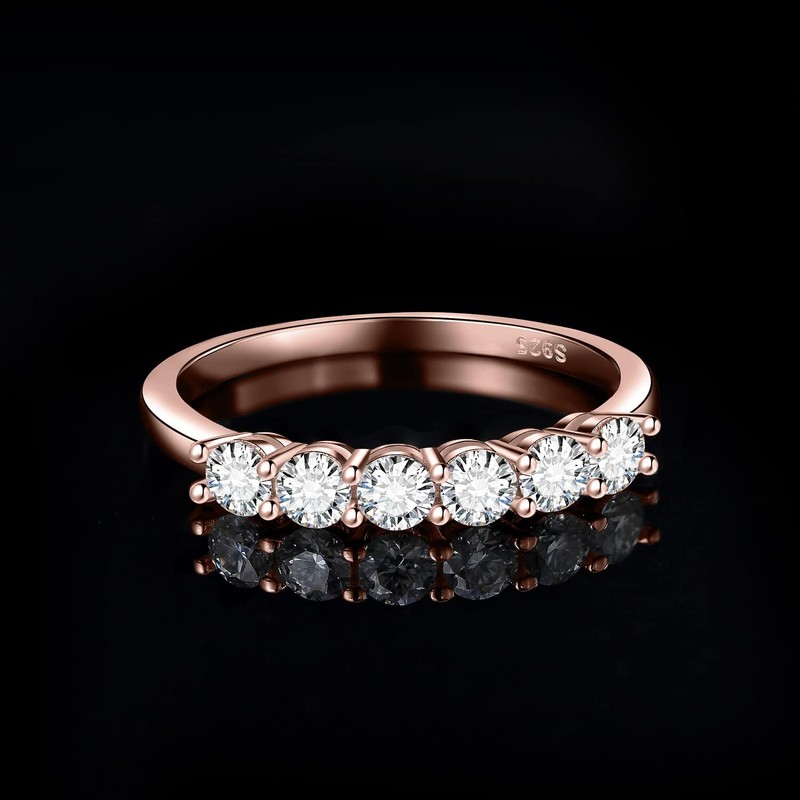 JewelryPalace Fashion Jewellery Classic Moissanite Stacking Ring Eternity Ring Women's