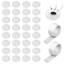 Pack of 200 Disposable Glue Holder Eyelash Glue Container Eyelash Pallet Holder for Eyelash Extension Eyelashes Glue Cups Lash Organiser Tool